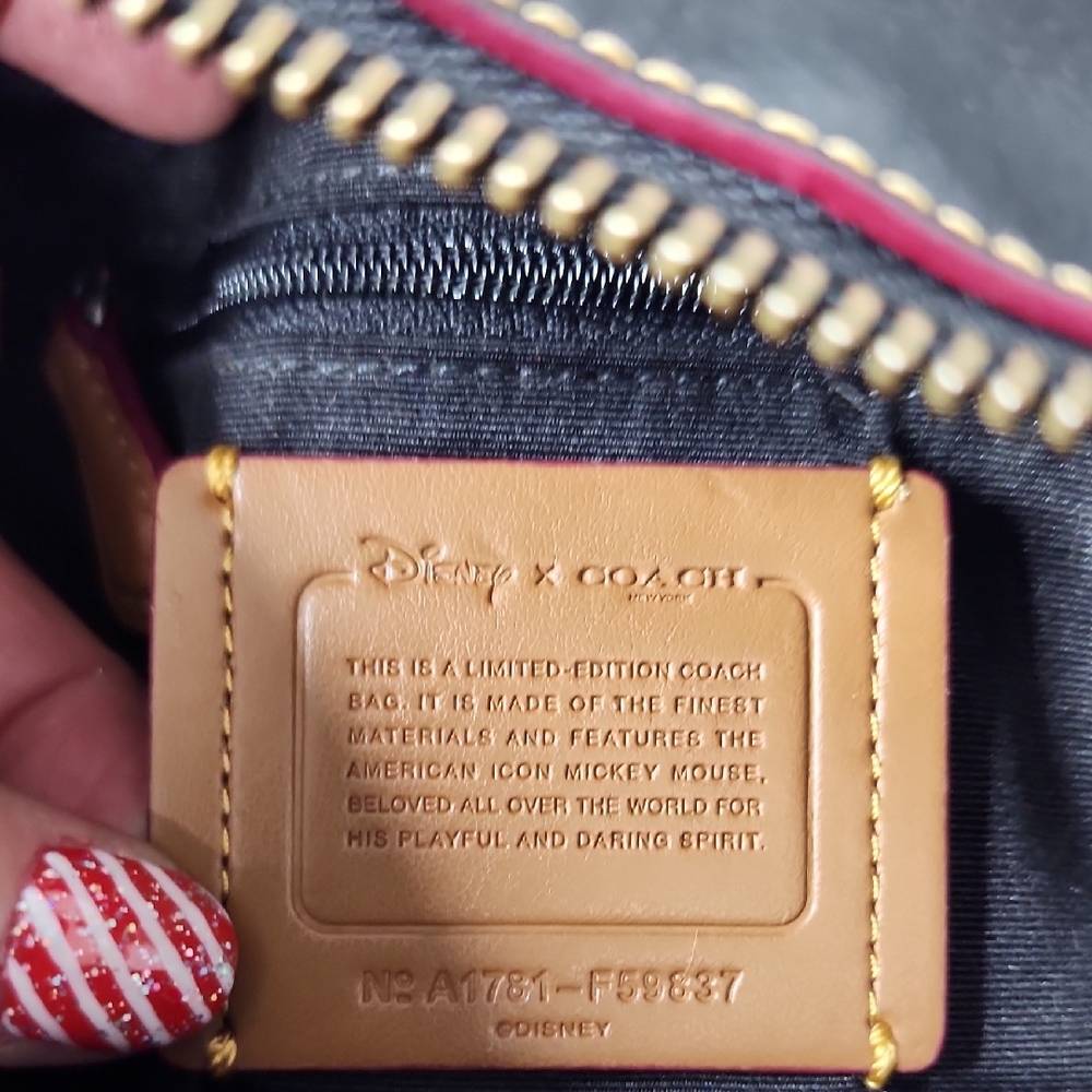 Coach x Disney 2017 Mickey Mouse Mini Charlie Leather Backpack - Picture 7 of 7